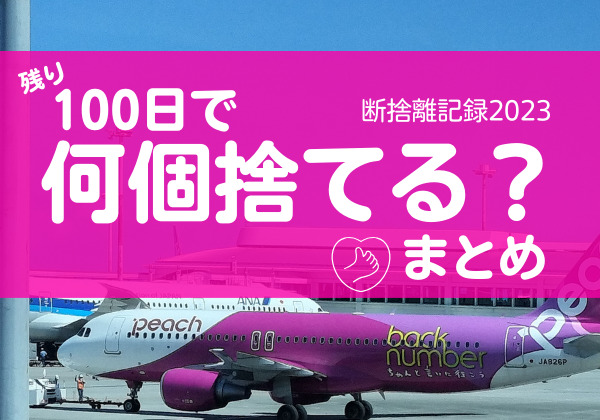 100日で何捨てる？サブスクを活用すると物は増えない。断捨離記録9日目