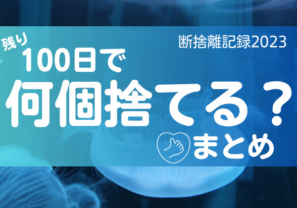 100日で何捨てる？推し活グッズの選び方。断捨離記録8日目