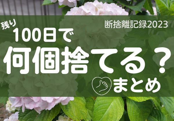 100日で何捨てる？