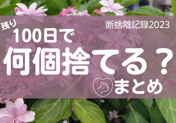 100日で何捨てる？