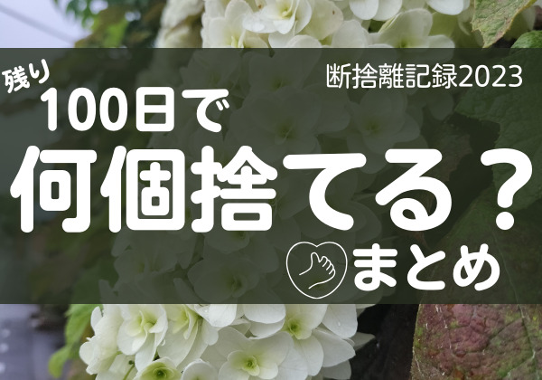 100日で何捨てる？