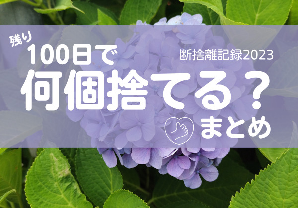 100日で何捨てる？