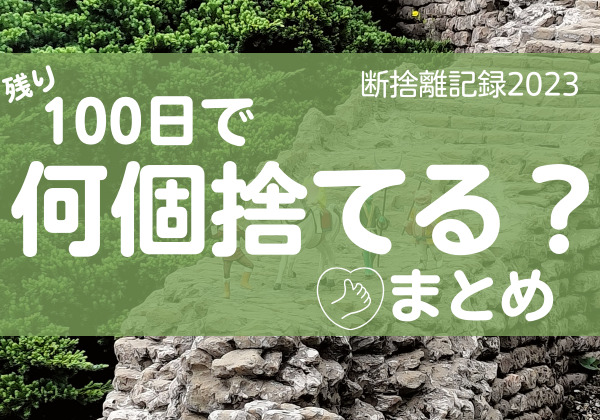 100日で何捨てる？