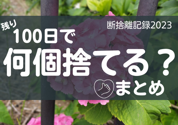 100日で何捨てる？