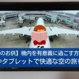 【旅のお供】機内を有意義に過ごす方法！本やタブレットで快適な空の旅を！