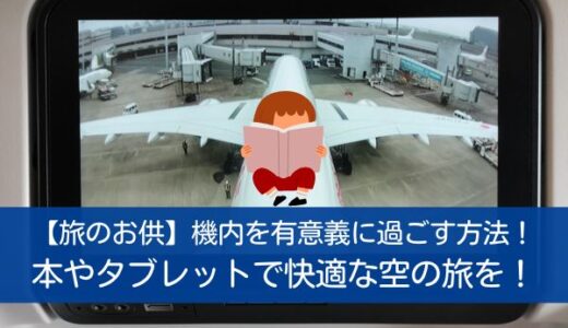 【旅のお供】機内を有意義に過ごす方法！本やタブレットで快適な空の旅を！