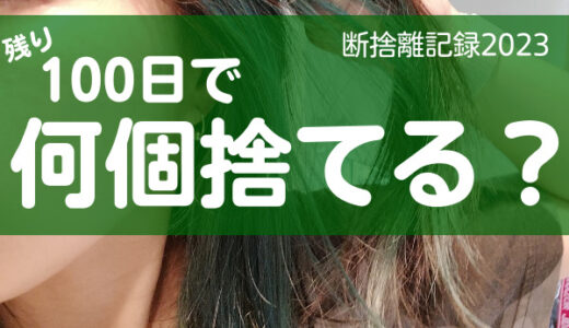 100日で何捨てる？推し活グッズを手放す基準。断捨離記録７日目