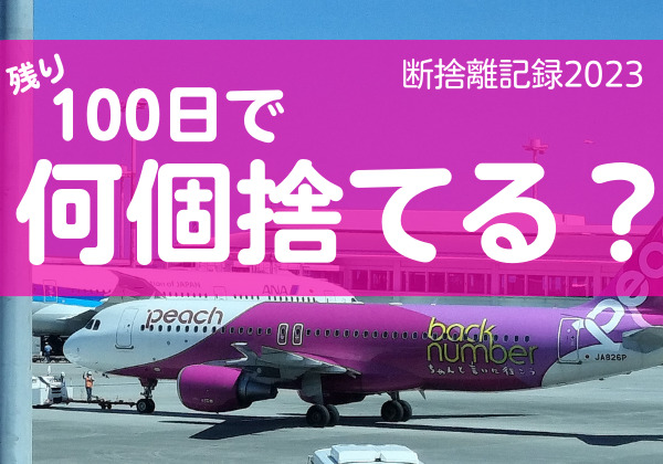 100日で何捨てる？サブスクを活用すると物は増えない。断捨離記録9日目