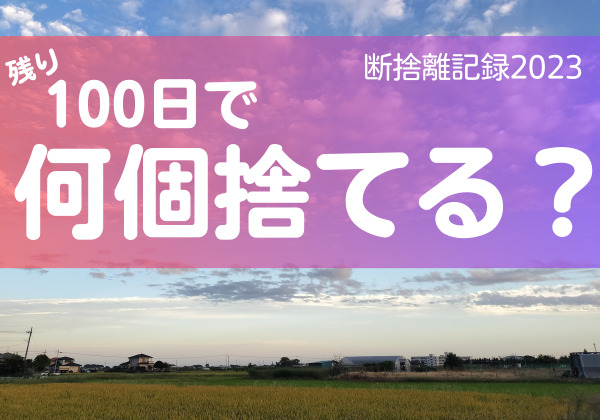 100日で何捨てる？