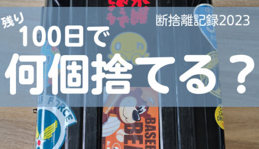 100日で何捨てる?形見を捨てても良い。断捨離記録39日目