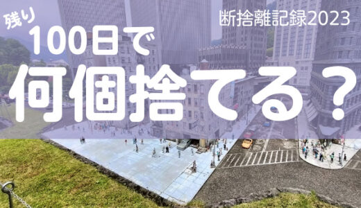 100日で何捨てる？もう一歩踏み込んだ断捨離をする。断捨離記録45日目。